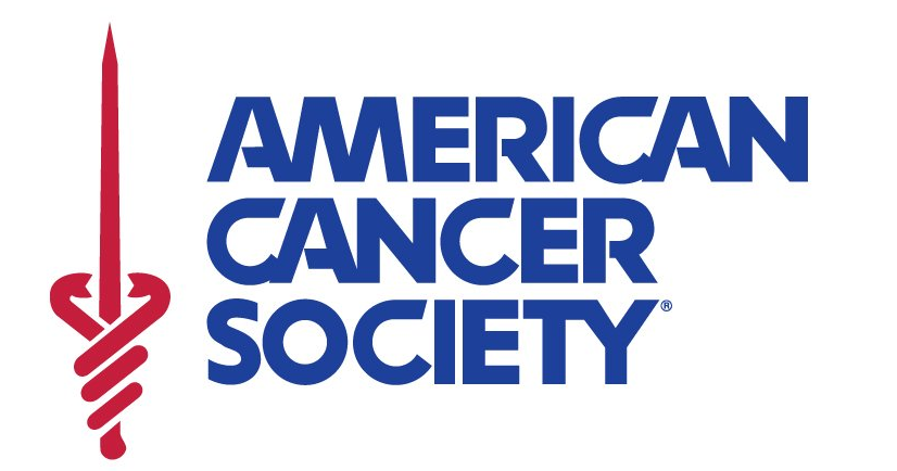 The image features the logo of the American Cancer Society, which includes the organization's name, a red cross symbolizing medical aid, and the text 'American Cancer Society.